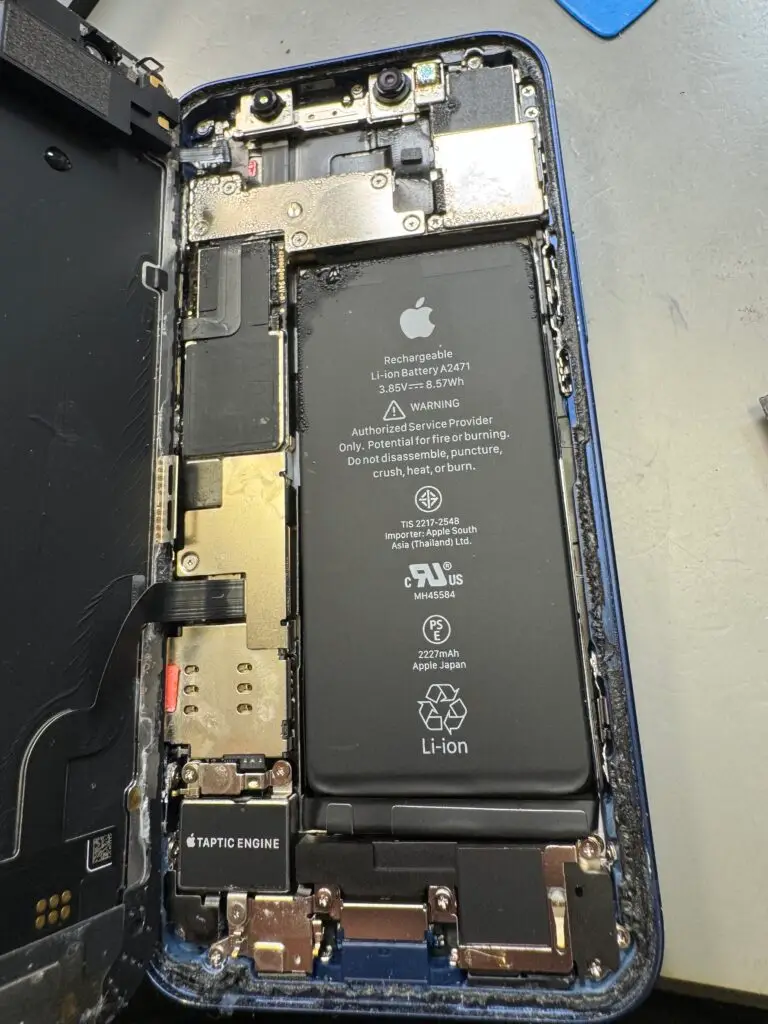 iPhone 12 mini vandskade