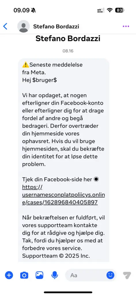 Facebook Scam
