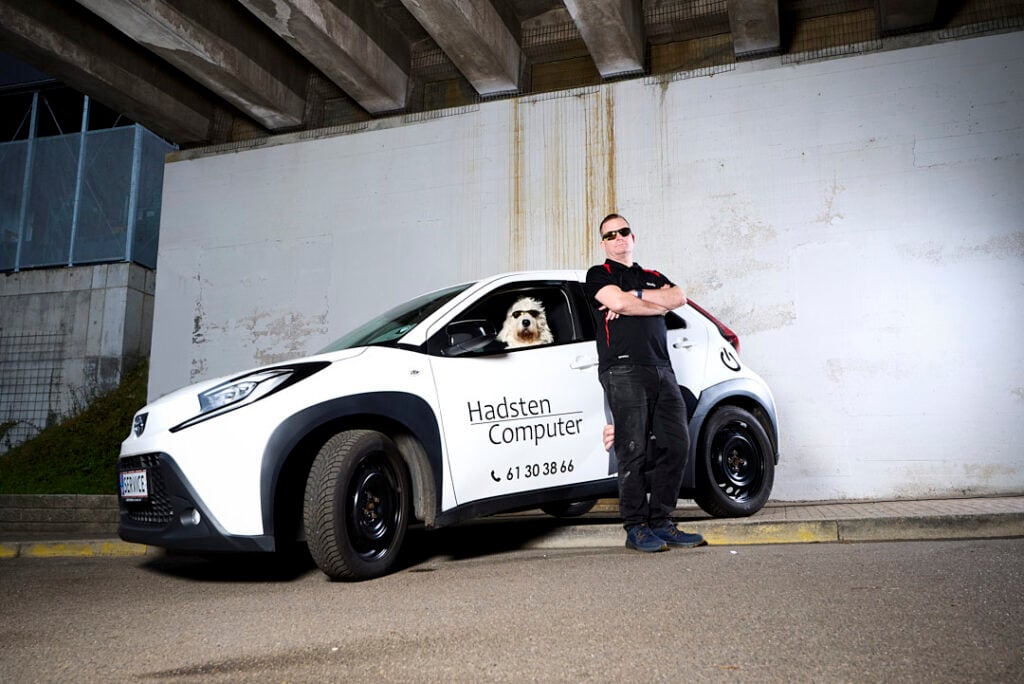 Vi køre ud til kunder